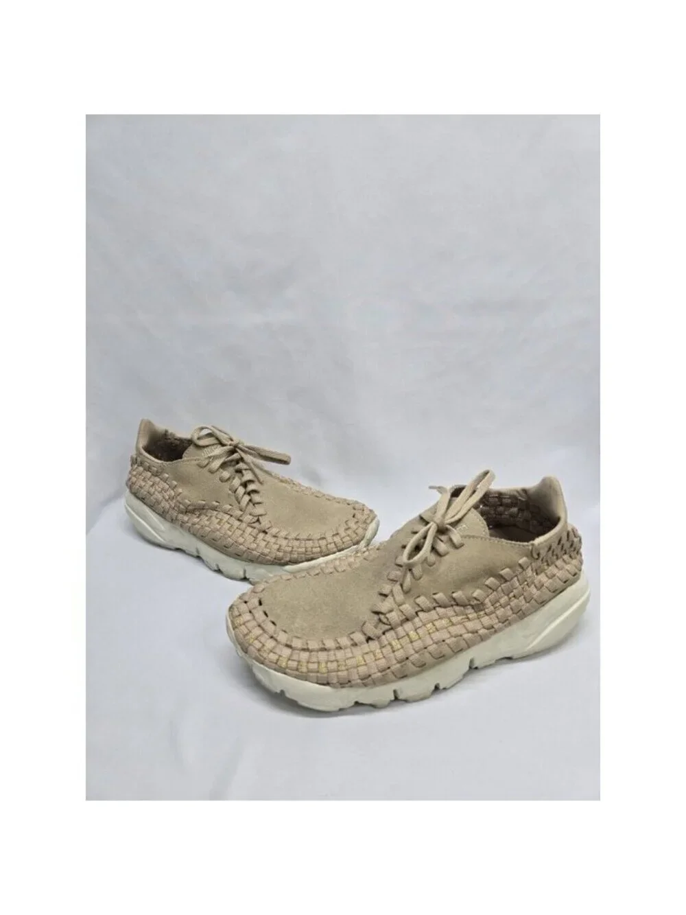 Nike AIR FOOTSCAPE WOVEN NM Khaki Size 8 Women's 917698-200